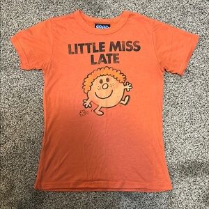 Junk Food Clothing Orange Little Miss Late Tee
